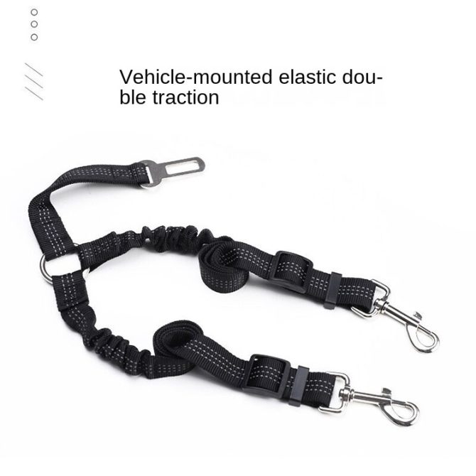 Dog Double Leashes - No Tangle Dog Leash Coupler; Comfortable Shock Absorbing Reflective Bungee Lead for Nighttime Safety - Image 21
