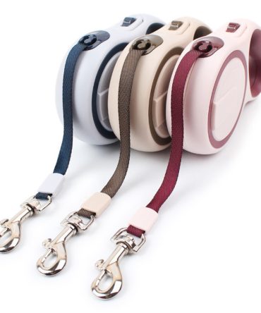 Retractable Dog Leash; Dog Walking Leash for Medium Large Dogs up to 110lbs; One Button Break & Lock ; Heavy Duty No Tangle