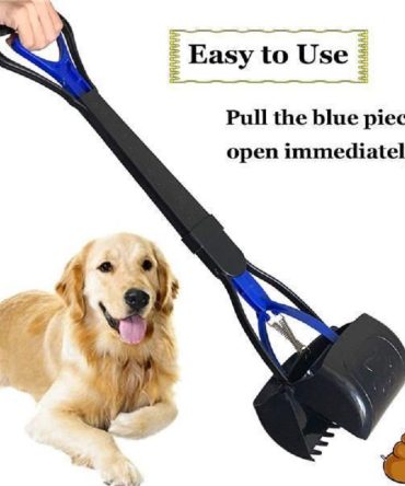 Poop Scooper for Dog Jaw Clamp Heavy Duty Long Handle Poop Scooper for Dog Pet Cat for Grass Gravel Pick pet pooper collector