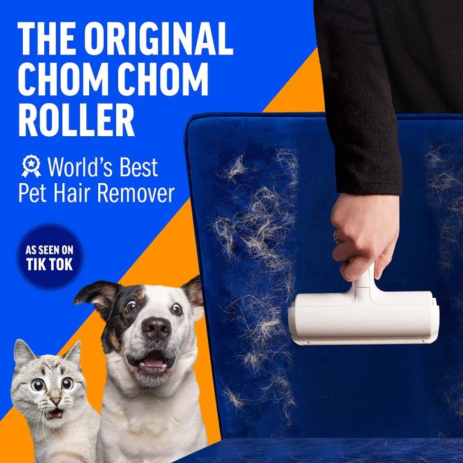 Pet Hair Remover - Reusable Cat and Dog Hair Remover for Furniture; Couch; Carpet; Car Seats and Bedding; pet grooming; Portable; Multi-Surface Lint Roller & Animal Fur Removal Tool - Image 3