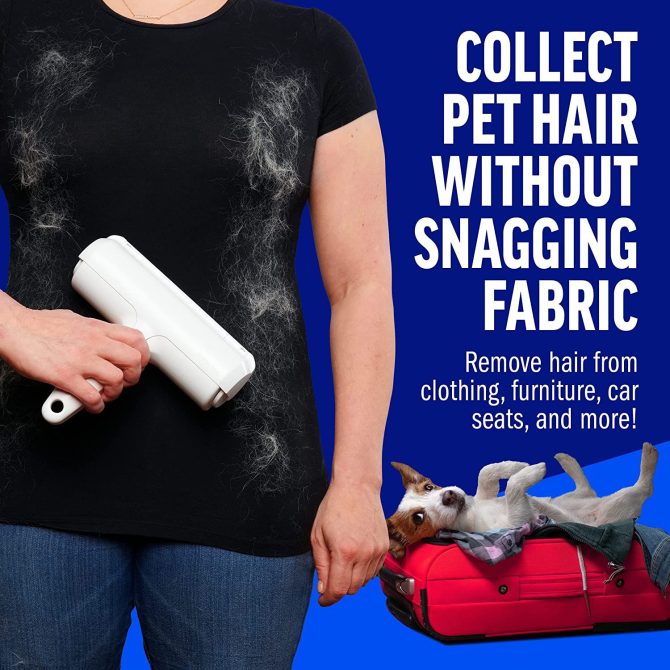 Pet Hair Remover - Reusable Cat and Dog Hair Remover for Furniture; Couch; Carpet; Car Seats and Bedding; pet grooming; Portable; Multi-Surface Lint Roller & Animal Fur Removal Tool - Image 5