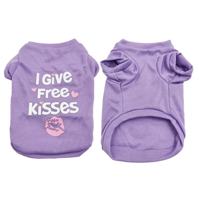 Pet Cotton Clothes for Cats and Dogs in Summer English Print Pet Dog Clothes Tank Top T-shirt in Summer - Image 2