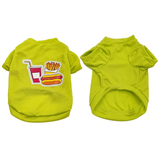 Pet Cotton Clothes for Cats and Dogs in Summer English Print Pet Dog Clothes Tank Top T-shirt in Summer - Image 8