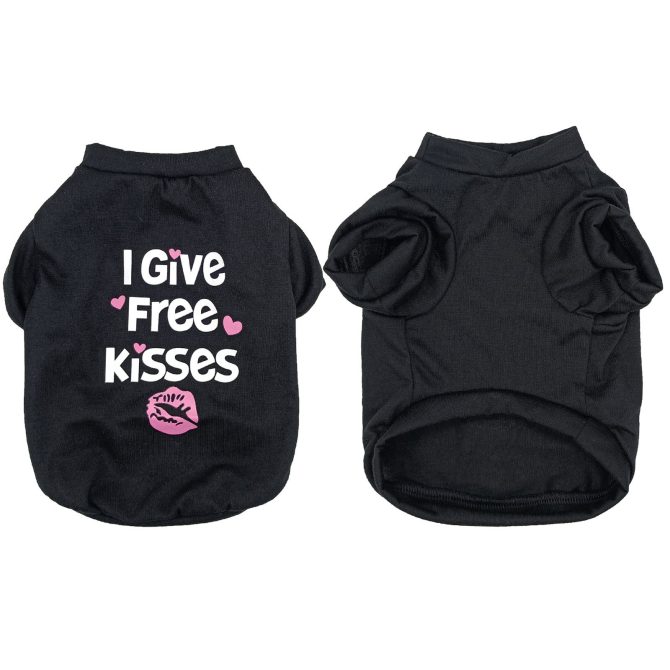 Pet Cotton Clothes for Cats and Dogs in Summer English Print Pet Dog Clothes Tank Top T-shirt in Summer - Image 14