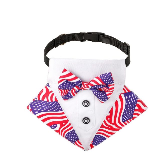 wedding suit dog collar pet saliva towel dog wedding triangle scarf - Image 22