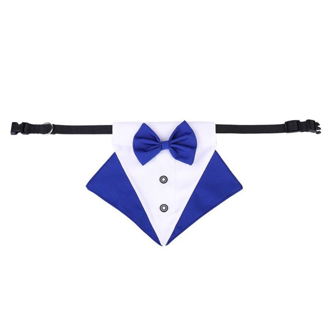 wedding suit dog collar pet saliva towel dog wedding triangle scarf - Image 48