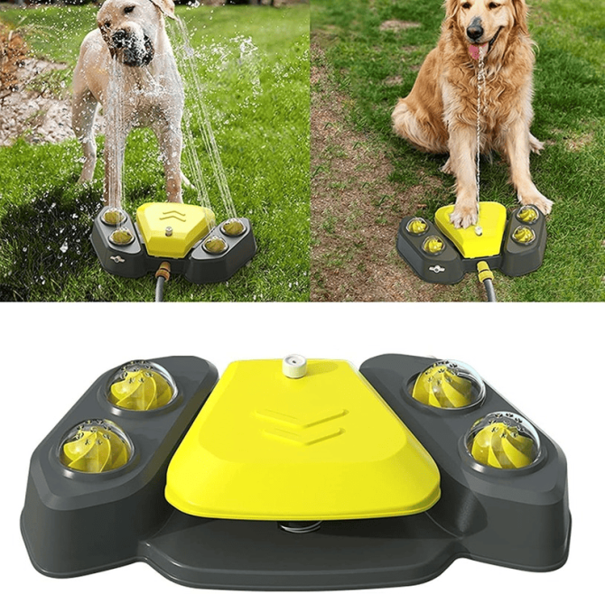 Dog Sprinkler Outdoor Canine Water Fountain Easy Paw Activated 2 Aqua Outlet Modes Hose Dispenser for Big and Small Dogs - Image 9