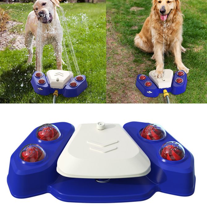 Dog Sprinkler Outdoor Canine Water Fountain Easy Paw Activated 2 Aqua Outlet Modes Hose Dispenser for Big and Small Dogs - Image 8