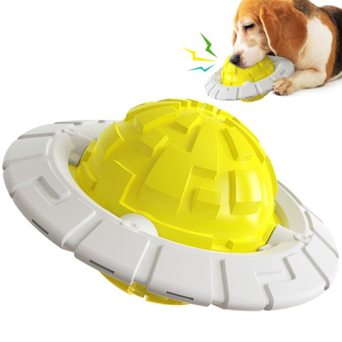 Dog Toy Sound Molar Decompression Dall Training Interactive Flying Saucer Dog Toothbrush Medium and Large Dog Pet Supplies - Image 8