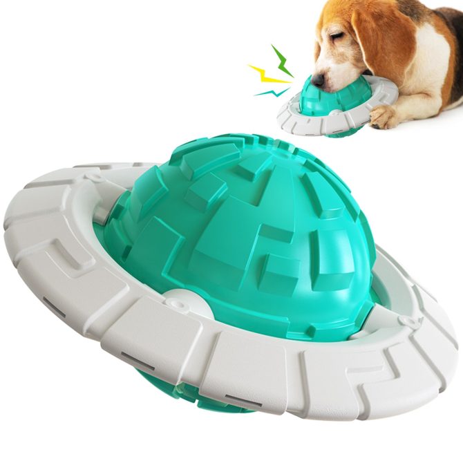 Dog Toy Sound Molar Decompression Dall Training Interactive Flying Saucer Dog Toothbrush Medium and Large Dog Pet Supplies - Image 2
