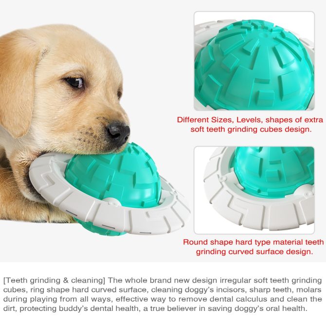 Dog Toy Sound Molar Decompression Dall Training Interactive Flying Saucer Dog Toothbrush Medium and Large Dog Pet Supplies - Image 4