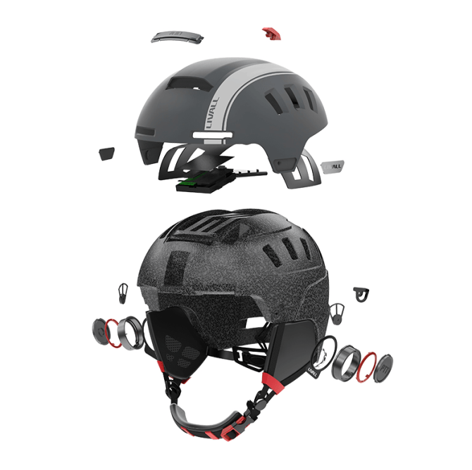 Ski sports intelligent Bluetooth helmet (WIFI + APP, phone answering, sound navigation, MP3 music + one-button intercom + SOS automatic alarm + two-way reminder) - Image 20