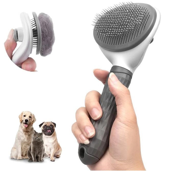 Pet Comb Stainless Steel Needle Comb Dog And Cat Hair Removal Floating Hair Cleaning Beauty Skin Care Pet Dog Cleaning Brush - Image 2