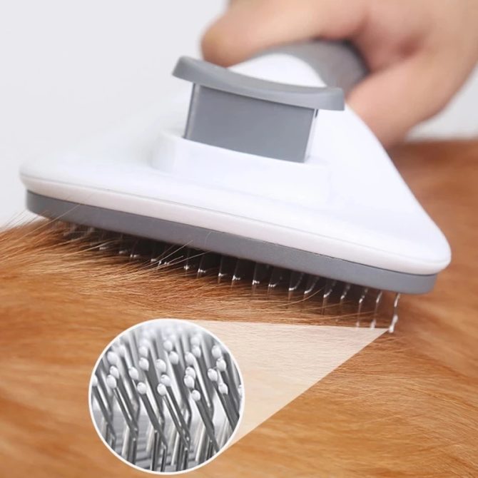 Pet Comb Stainless Steel Needle Comb Dog And Cat Hair Removal Floating Hair Cleaning Beauty Skin Care Pet Dog Cleaning Brush - Image 5