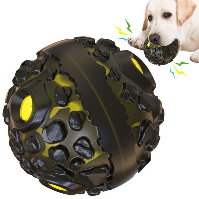 PawPartner Dog Ball Toy Squeaky Giggle Interactive Puppy Ball For Aggressive Chewers Indestructible Chew Toys For Small/Medium - Image 8