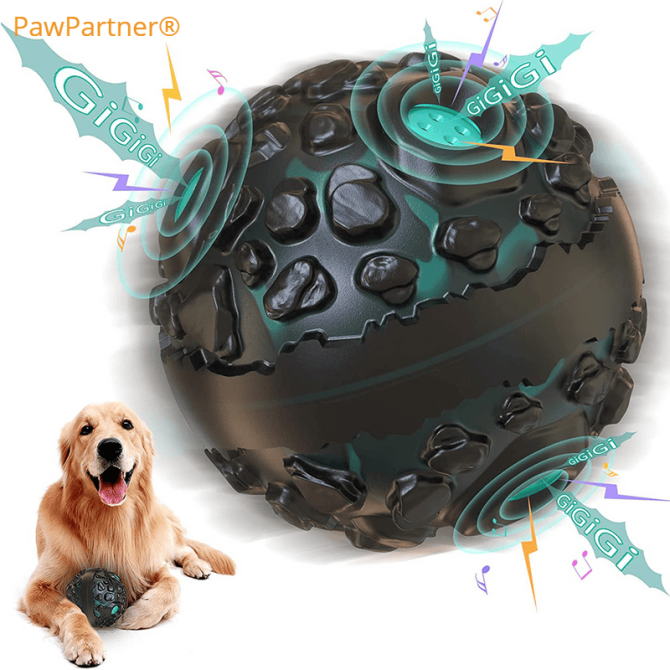 PawPartner Dog Ball Toy Squeaky Giggle Interactive Puppy Ball For Aggressive Chewers Indestructible Chew Toys For Small/Medium - Image 2