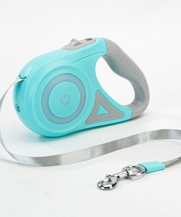Streamer Led Lights Dog Leash Automatic Extending Nylon Leash Leads Premium Durable Pet Walking Leads Traction Rope Pet Products