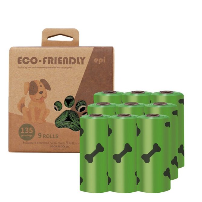 Degradable Bone Print Pet Poop Bag; Doggie Poop Bags; Dog Waste Bags - Image 4