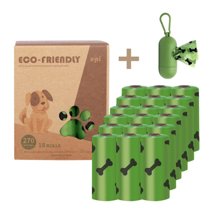 Degradable Bone Print Pet Poop Bag; Doggie Poop Bags; Dog Waste Bags - Image 11