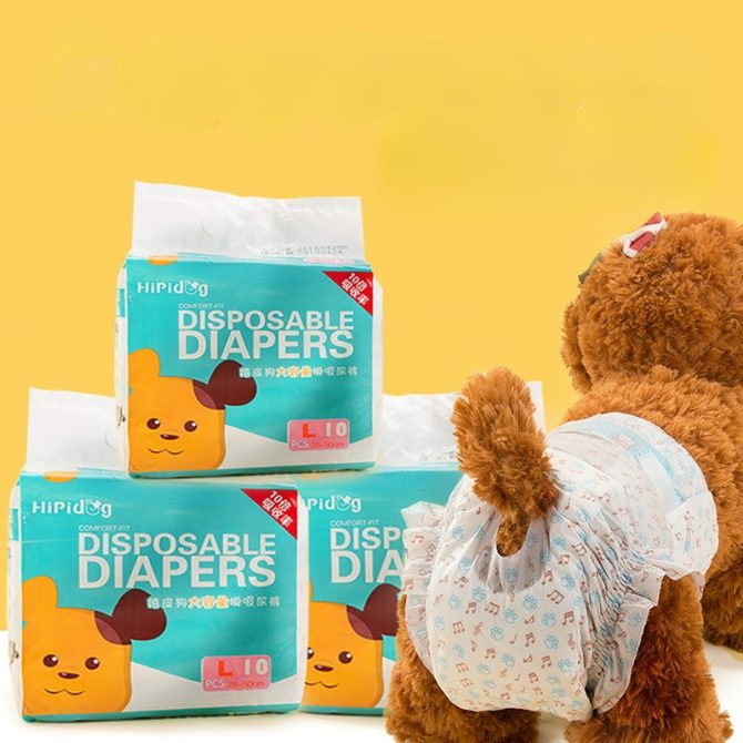 Small dog disposable diapers; Small dog physiological pants Female dog sanitary napkin Safety underwear Male dog diapers - Image 11
