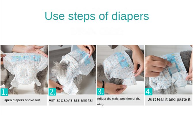 Small dog disposable diapers; Small dog physiological pants Female dog sanitary napkin Safety underwear Male dog diapers - Image 18