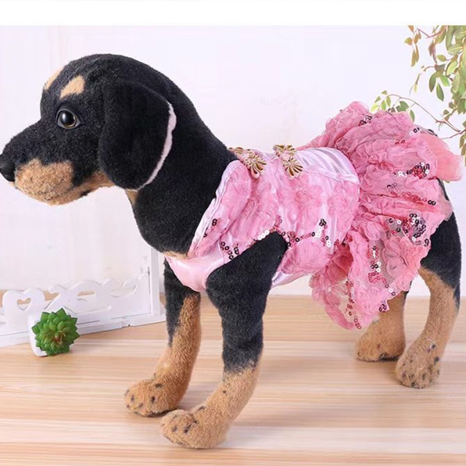 New Year Dog Dress; Festive Pet Dress; Floral Dog Costumes; Pet Clothes For Small Medium Dogs & Cats - Image 10