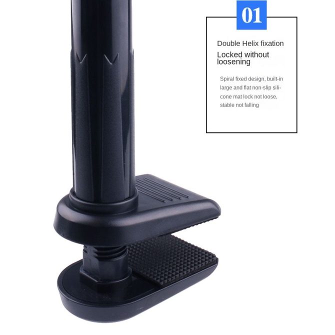 Hair Dryer Holder Hands 360 Degrees Rotatable Hands-Free Hair Dryer Stand Aluminum Alloy Gooseneck Pet Dog Cat Grooming Table Hair Dryer Clip Holder with Clamp Mount - Image 6