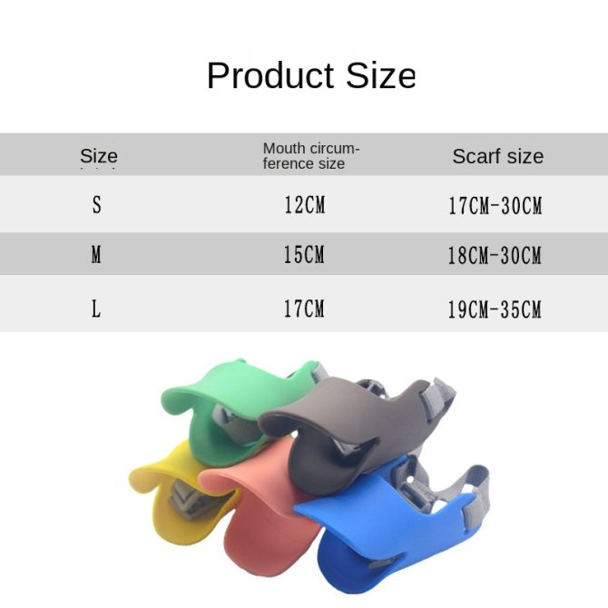 dog mouth cover; Dog muzzle; soft silicone mask; bite-proof; barking-proof and eating-proof. - Image 38