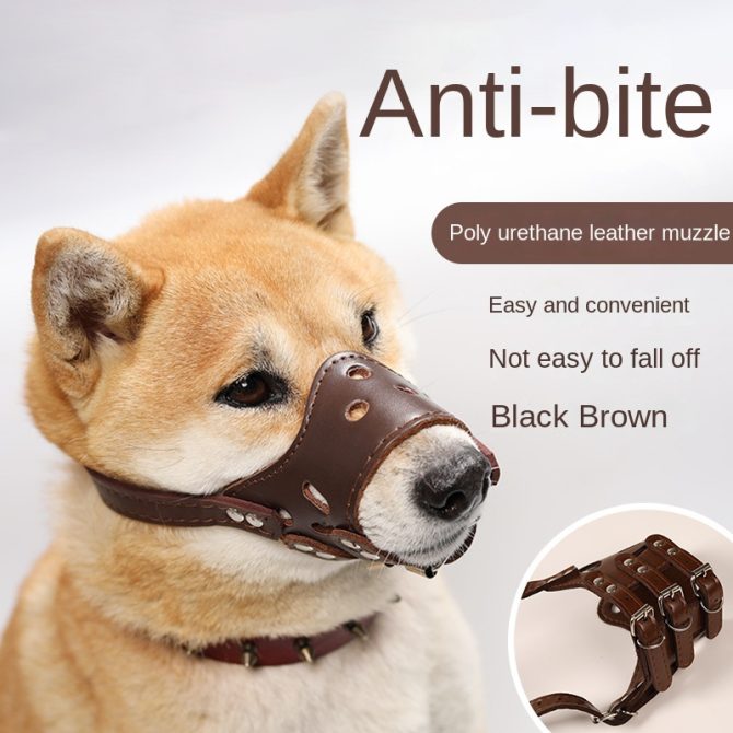 Dog mouth mask; anti-barking; anti-bite; dog mouth cover; puppy medium and large dogs; small dog masks; teddy golden retriever barker - Image 78
