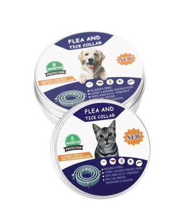 Flea & Tick Collar for Cats and Dogs; 2 Pack; 14 Months Protection; Kills & Repels Fleas and Ticks; Adjustable length