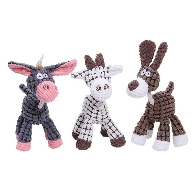 Dog Squeaks Toys; Plush Chewing Toys; Puppy Chewing Toys; Cute Animal Shaped Toys For Dogs - Image 4