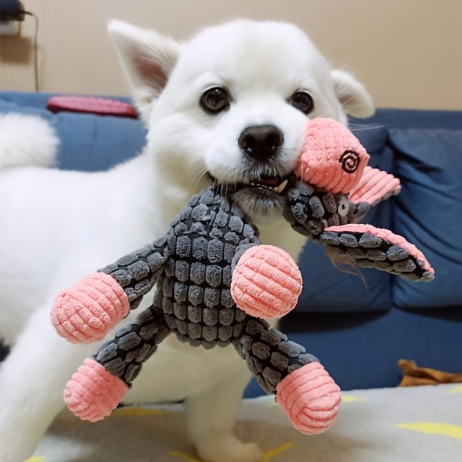Dog Squeaks Toys; Plush Chewing Toys; Puppy Chewing Toys; Cute Animal Shaped Toys For Dogs - Image 8