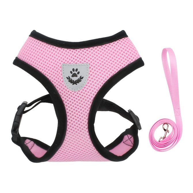 Reflective Pet Harness And Leash Set For Dog & Cat; Adjustable No Pull Dog Harness With Soft Mesh - Image 86