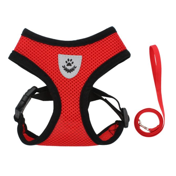 Reflective Pet Harness And Leash Set For Dog & Cat; Adjustable No Pull Dog Harness With Soft Mesh - Image 2