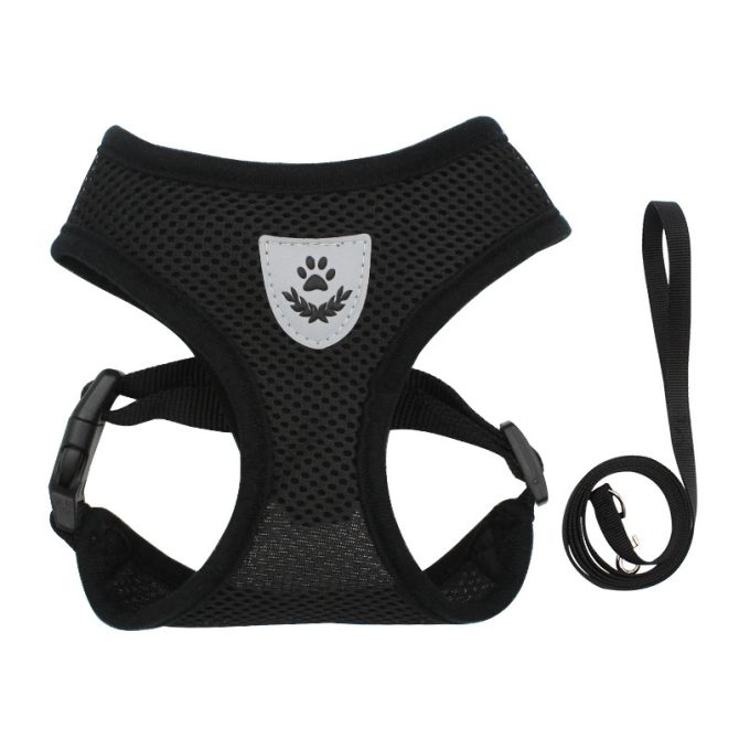 Reflective Pet Harness And Leash Set For Dog & Cat; Adjustable No Pull Dog Harness With Soft Mesh - Image 4