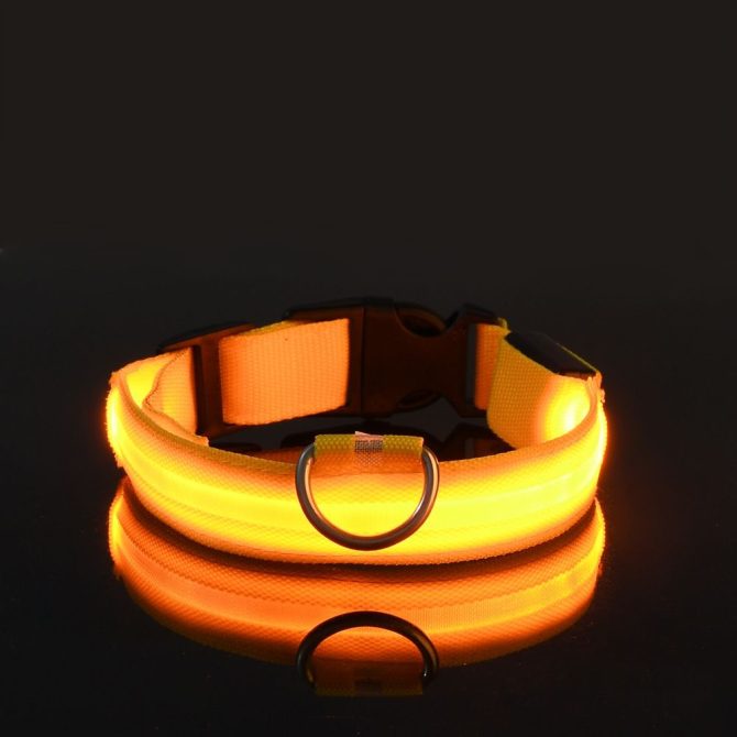 Glow-In-The-Dark Pet Collar For Dog & Cat; LED Dog Collar For Night Walking; USB charging - Image 97