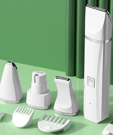Dog Clipper Dog Grooming Kit With 4 Cutter Head & 4 Guide Combs; Dog Nail Grinder Dog Nail Trimmers