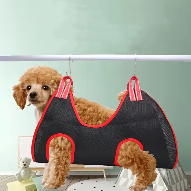 Pet Grooming Hammock For Dog & Cat; Cat Hammock Restraint Bag For Bathing Trimming Nail Clipping - Image 71