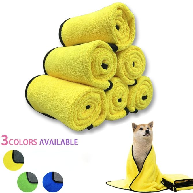 Quick-drying Pet Dog And Cat Towels; Soft Fiber Towels Water-absorbent Bath Towel Cleaning Pet Towel - Image 19