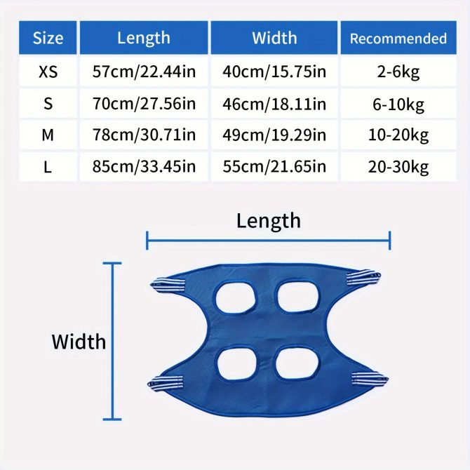 Pet Grooming Hammock For Dog & Cat; Cat Hammock Restraint Bag For Bathing Trimming Nail Clipping - Image 16