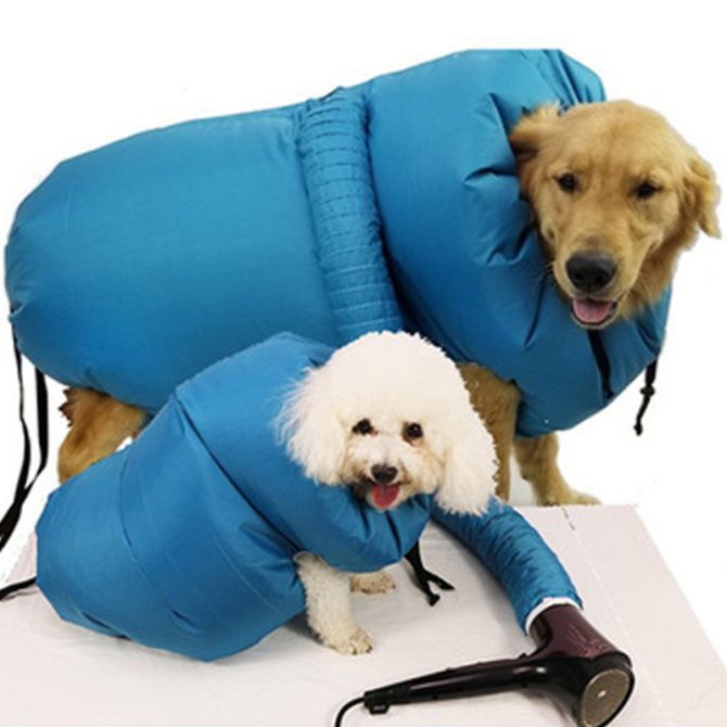 Dog Drying Coat; Pet Drying Bag Use With Dog Blower Grooming Dryer; Protable Fast Easy Blower - Image 8