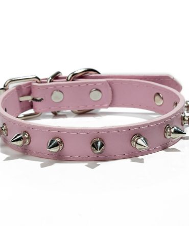 Anti-Bit Pet Necklace; Durable Dog Rivet Collar For Puppy; Pet Supplies