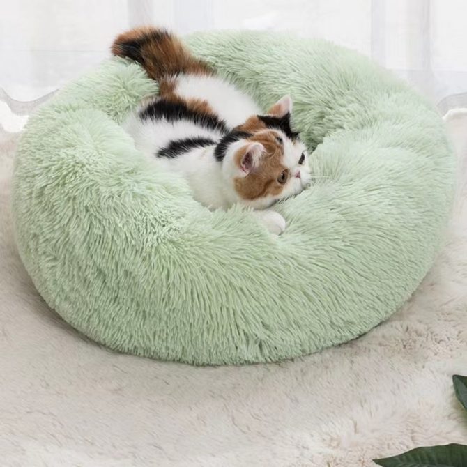 Pet Bed For Dog & Cat; Plush Cat Bed Warm Dog Bed For Indoor Dogs; Plush Dog Bed; Winter Cat Mat - Image 16