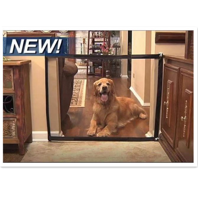 Dog Isolation Net Home Door Fence Protection Net Portable Isolation Door Dog Safety Fence - Image 2