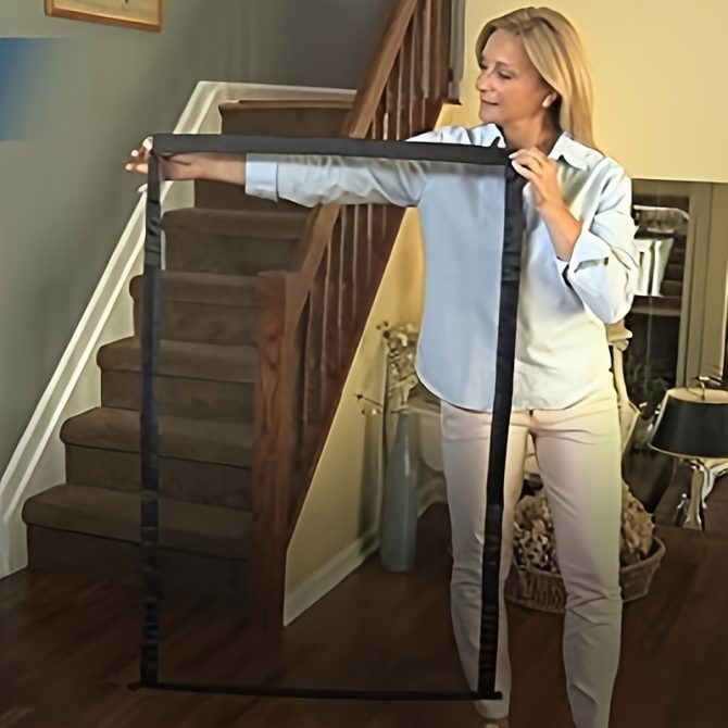 Dog Isolation Net Home Door Fence Protection Net Portable Isolation Door Dog Safety Fence - Image 4