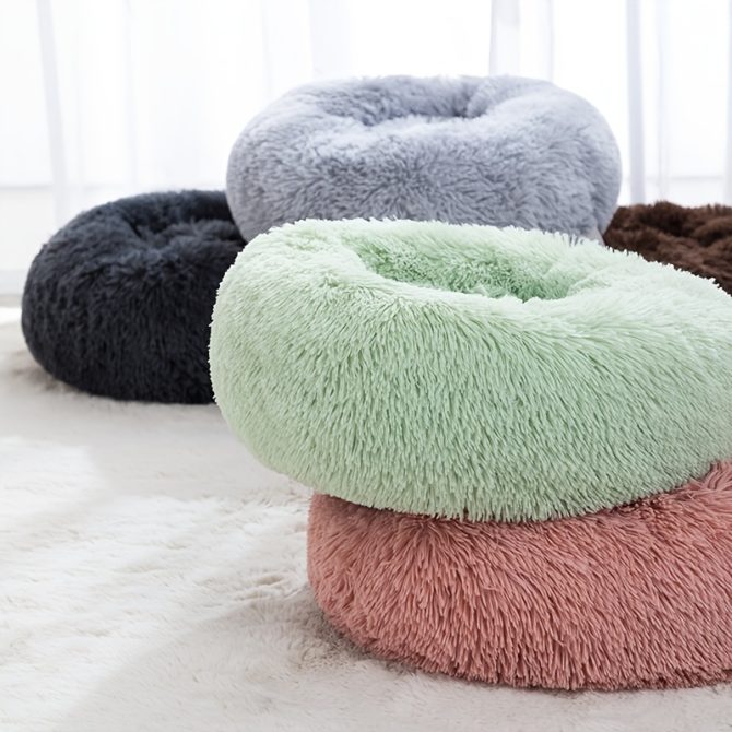 Pet Bed For Dog & Cat; Plush Cat Bed Warm Dog Bed For Indoor Dogs; Plush Dog Bed; Winter Cat Mat - Image 37