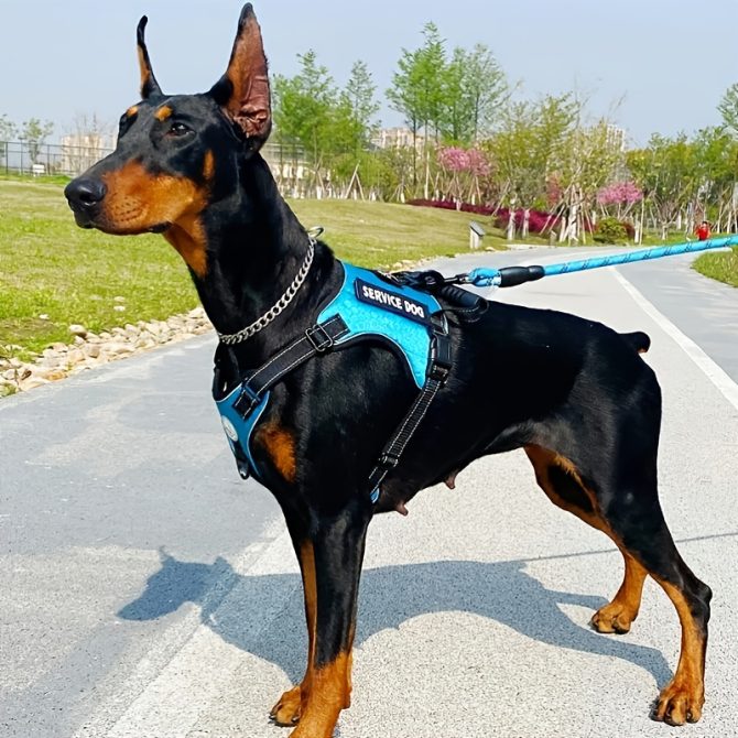 Pet Harness And Leash Set For Dog & Cat; Adjustable No Pull Service Dog Vest Harness For Walking - Image 239