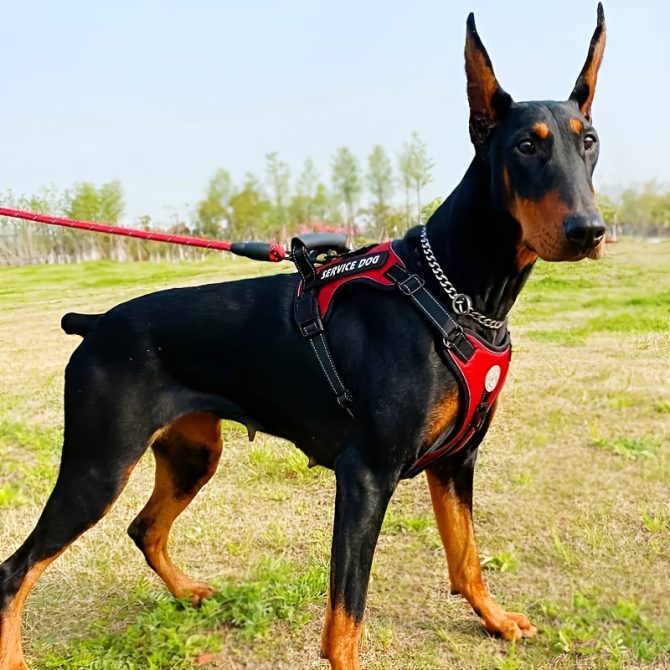 Pet Harness And Leash Set For Dog & Cat; Adjustable No Pull Service Dog Vest Harness For Walking - Image 184