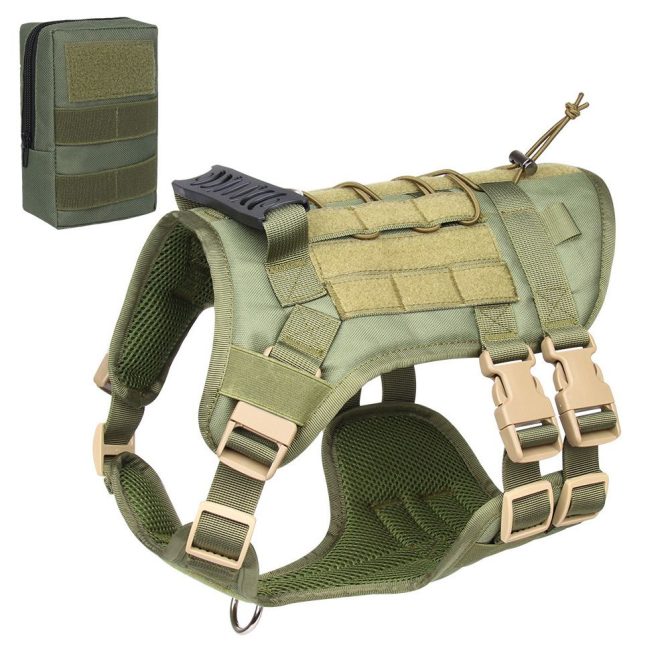 Universal Outdoor Dog Harness With Pet Leash And Snap Shackle Hitched Loop For Dogs - Image 20
