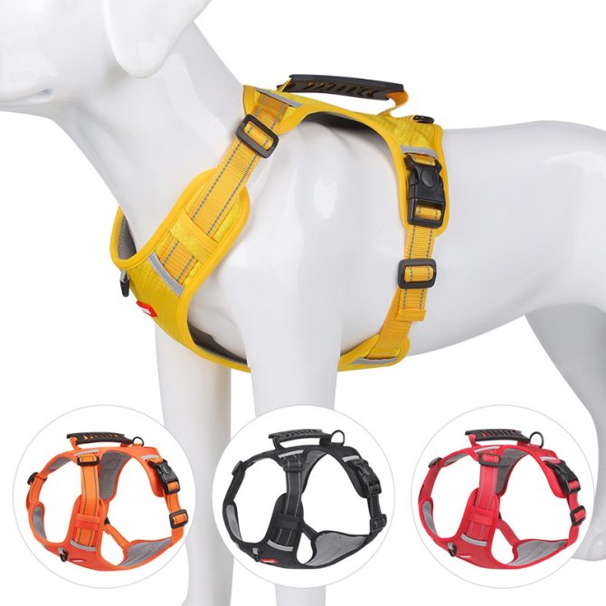 No Pull Pet Harness For Dog & Cat; Adjustable Soft Padded Large Dog Harness With Easy Control Handle - Image 36